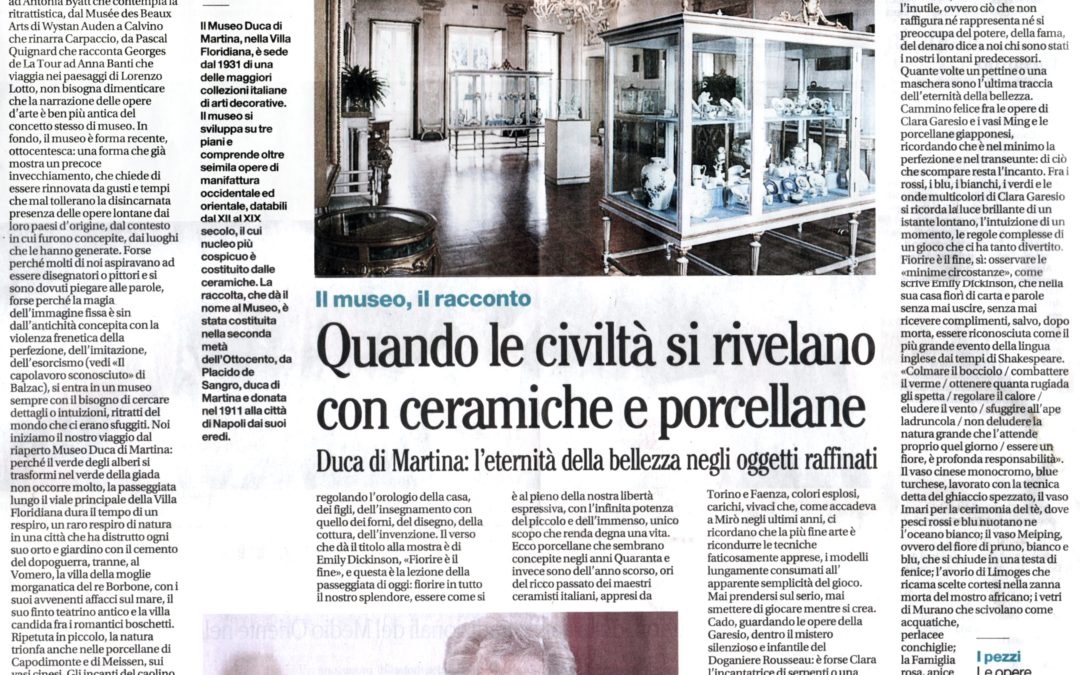 Antonella Cilento. Quando le civiltà si rivelano con ceramiche e porcellane