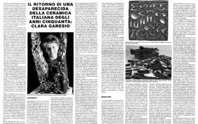 Eduardo Alamaro. Il ritorno di una desaparecida della ceramica italiana degli anni Cinquanta: Clara Garesio